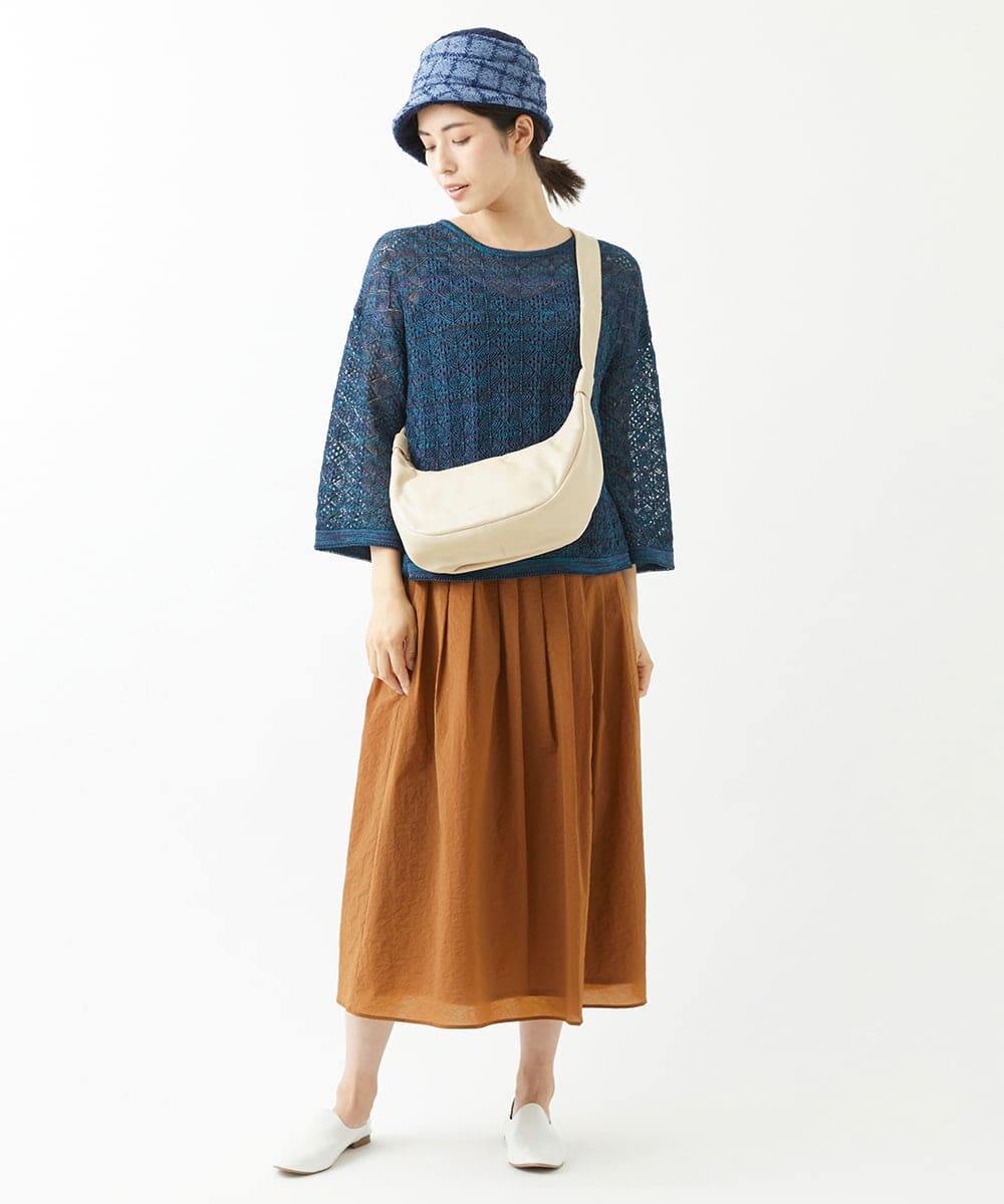 NK7AV01200 GIANNI LO GIUDICE(ジャンニ ロ ジュディチェ) ブークレーチェック柄イタリアハット ネイビー