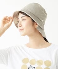 NK7AV02180 GIANNI LO GIUDICE(ジャンニ ロ ジュディチェ) 二重つば異素材イタリアハット オフホワイト