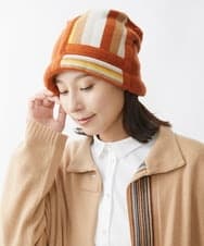 NK7AW09130 GIANNI LO GIUDICE(ジャンニ ロ ジュディチェ) ドワーフニット帽子 オレンジ