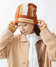 NK7AW09130 GIANNI LO GIUDICE(ジャンニ ロ ジュディチェ) ドワーフニット帽子 オレンジ