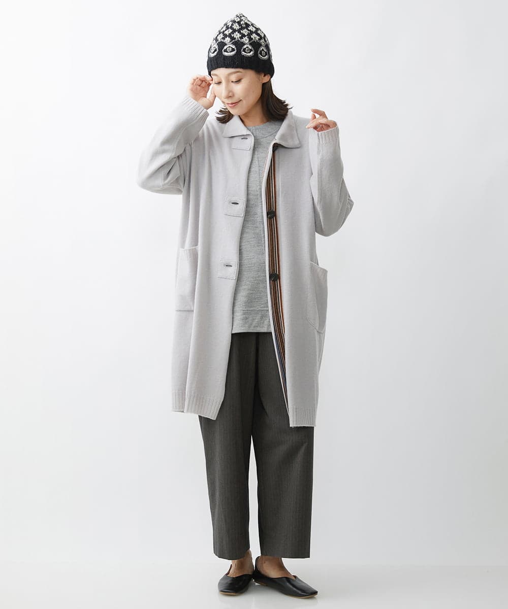 NK7AW10090 GIANNI LO GIUDICE(ジャンニ ロ ジュディチェ) ホーリーニット帽子 ブラック