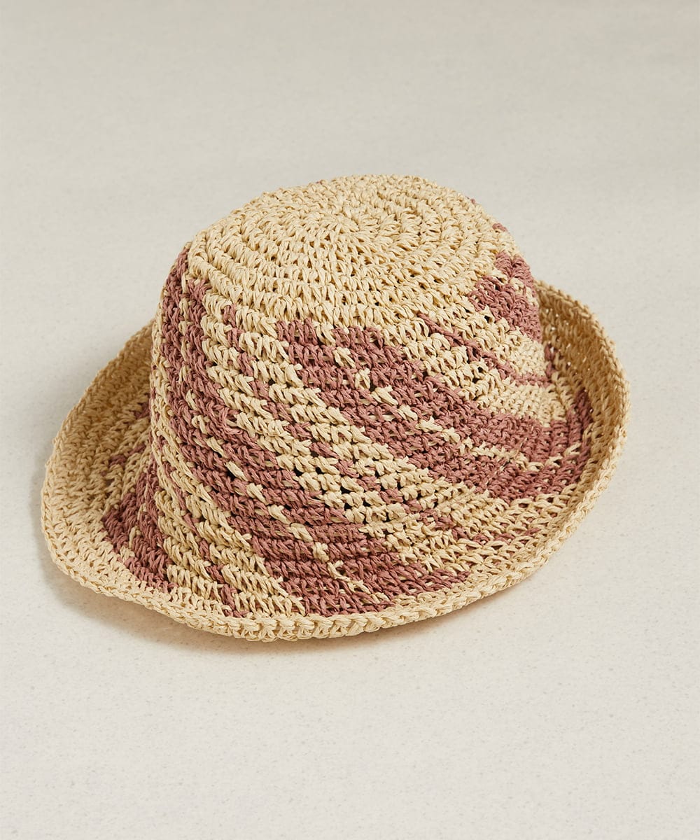 NK7ED01100 GIANNI LO GIUDICE(ジャンニ ロ ジュディチェ) ペーパーハット ピンク