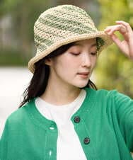 NK7ED01100 GIANNI LO GIUDICE(ジャンニ ロ ジュディチェ) ペーパーハット グリーン