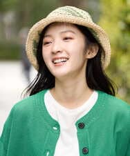 NK7ED01100 GIANNI LO GIUDICE(ジャンニ ロ ジュディチェ) ペーパーハット グリーン