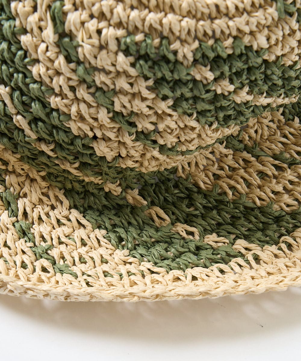 NK7ED01100 GIANNI LO GIUDICE(ジャンニ ロ ジュディチェ) ペーパーハット グリーン