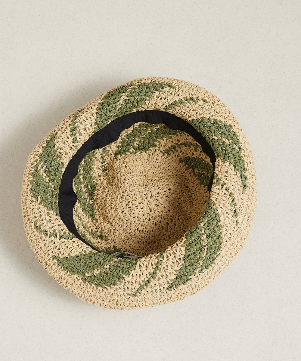 NK7ED01100 GIANNI LO GIUDICE(ジャンニ ロ ジュディチェ) ペーパーハット グリーン