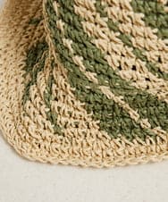 NK7ED01100 GIANNI LO GIUDICE(ジャンニ ロ ジュディチェ) ペーパーハット グリーン