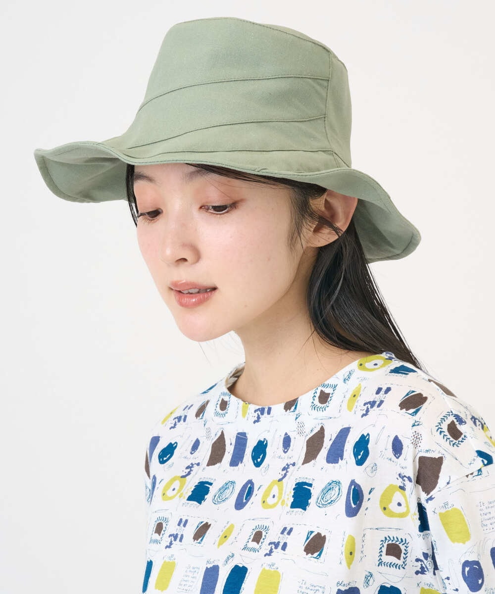 NK7ED02090 GIANNI LO GIUDICE(ジャンニ ロ ジュディチェ) コットンリネンハット グリーン