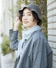 NK7ET01130 GIANNI LO GIUDICE(ジャンニ ロ ジュディチェ) [日本製]レース編み帽子 グレー