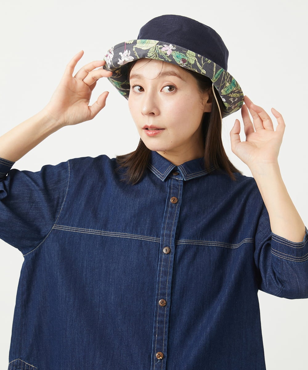 NK7GA20150 GIANNI LO GIUDICE(ジャンニ ロ ジュディチェ) フレンチリネンハット ネイビー
