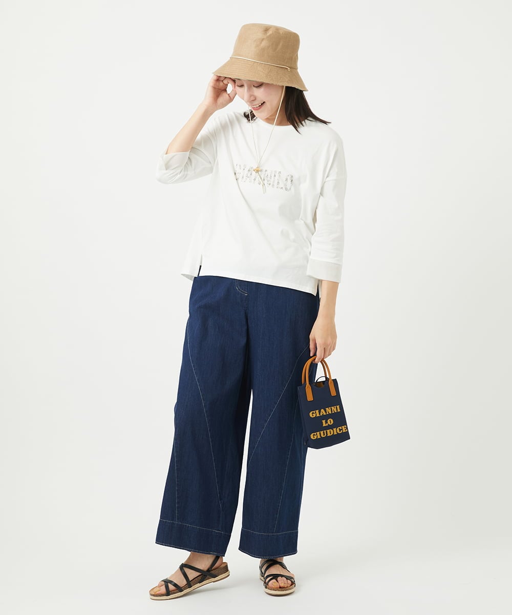 NK7GA20150 GIANNI LO GIUDICE(ジャンニ ロ ジュディチェ) フレンチリネンハット ベージュ
