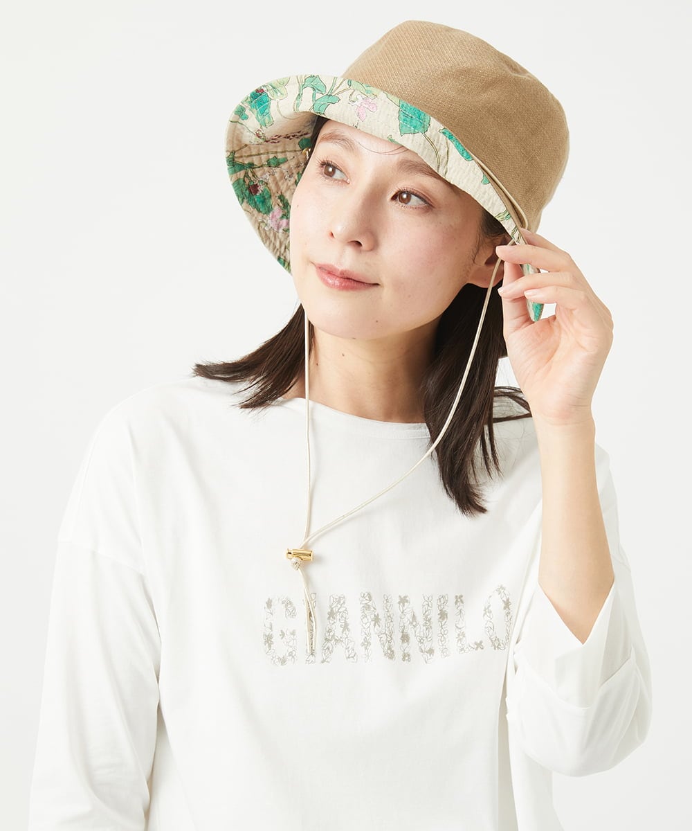 NK7GA20150 GIANNI LO GIUDICE(ジャンニ ロ ジュディチェ) フレンチリネンハット ベージュ