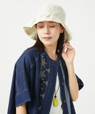 NK7GA21100 GIANNI LO GIUDICE(ジャンニ ロ ジュディチェ) テープブレードハット アイボリー