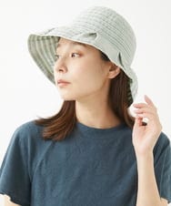 NK7HX10080 GIANNI LO GIUDICE(ジャンニ ロ ジュディチェ) [洗える]カサブランカハット グリーン