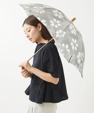 NK8GV01150 GIANNI LO GIUDICE(ジャンニ ロ ジュディチェ) [日本製・晴雨兼用]ベンガラ染め風傘 グレー