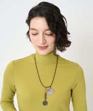 NR2AE11130 GIANNI LO GIUDICE(小さいサイズ)(メゾン ドゥ サンク) [日本製]アシンメトリーサークルネックレス ゴールド