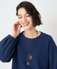 NR2AE11130 GIANNI LO GIUDICE(小さいサイズ)(メゾン ドゥ サンク) [日本製]アシンメトリーサークルネックレス ゴールド