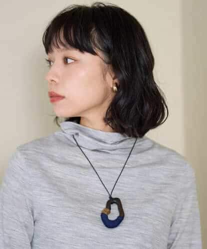 NR2AH37100 GIANNI LO GIUDICE(小さいサイズ) [日本製]イレギュラーウッドトップネックレス