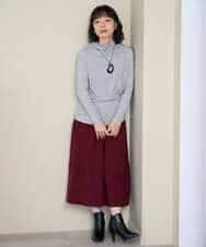 NR2AH37100 GIANNI LO GIUDICE(小さいサイズ)(メゾン ドゥ サンク) [日本製]イレギュラーウッドトップネックレス ネイビー