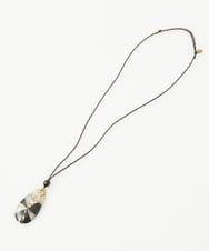 NR2AV06090 GIANNI LO GIUDICE(小さいサイズ)(メゾン ドゥ サンク) [日本製]スネーク柄パッチワーク風ワントップネックレス  グリーン系