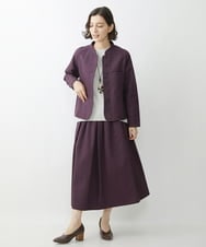 NR2AV06090 GIANNI LO GIUDICE(小さいサイズ)(メゾン ドゥ サンク) [日本製]スネーク柄パッチワーク風ワントップネックレス  グリーン系