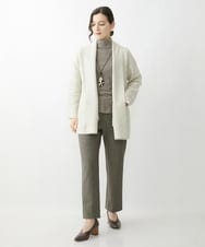 NR2AV06090 GIANNI LO GIUDICE(小さいサイズ)(メゾン ドゥ サンク) [日本製]スネーク柄パッチワーク風ワントップネックレス  グリーン系