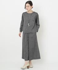 NR2AV06090 GIANNI LO GIUDICE(小さいサイズ)(メゾン ドゥ サンク) [日本製]スネーク柄パッチワーク風ワントップネックレス  グリーン系