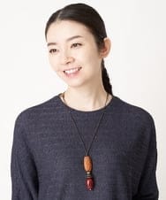 NR2AW02120 GIANNI LO GIUDICE(小さいサイズ)(メゾン ドゥ サンク) [日本製]美濃焼ワントップネックレス レッド系