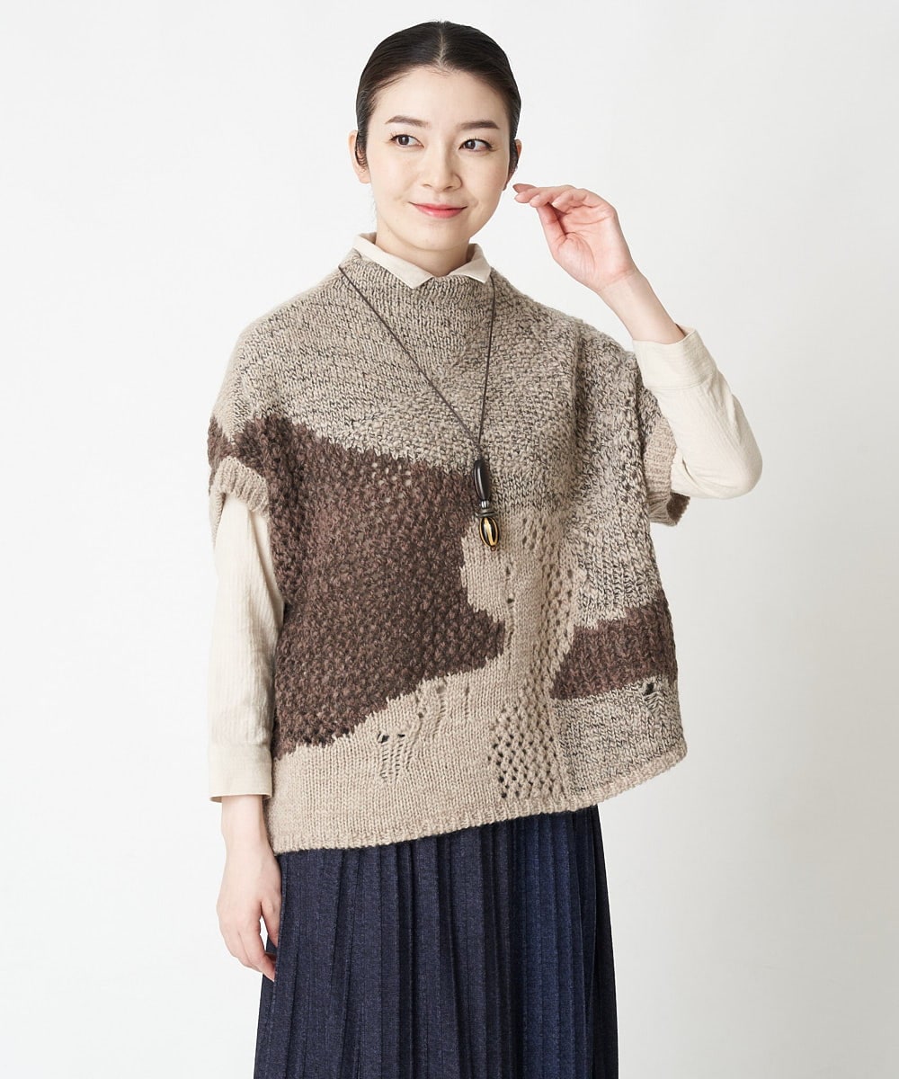 NR2AW02120 GIANNI LO GIUDICE(小さいサイズ)(メゾン ドゥ サンク) [日本製]美濃焼ワントップネックレス レッド系
