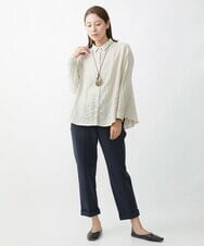 NR2AW03080 GIANNI LO GIUDICE(小さいサイズ)(メゾン ドゥ サンク) [日本製]ウッドワントップネックレス ベージュ