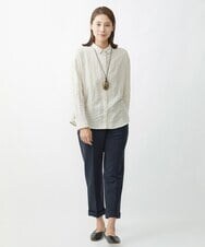 NR2AW03080 GIANNI LO GIUDICE(小さいサイズ)(メゾン ドゥ サンク) [日本製]ウッドワントップネックレス ベージュ