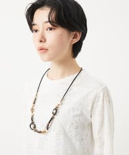 NR2EB01100 GIANNI LO GIUDICE(小さいサイズ)(メゾン ドゥ サンク) [日本製]カカモラネックレス ベージュ系
