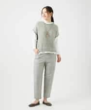 NR2ED01100 GIANNI LO GIUDICE(小さいサイズ)(メゾン ドゥ サンク) リングテープトップネックレス ネイビー