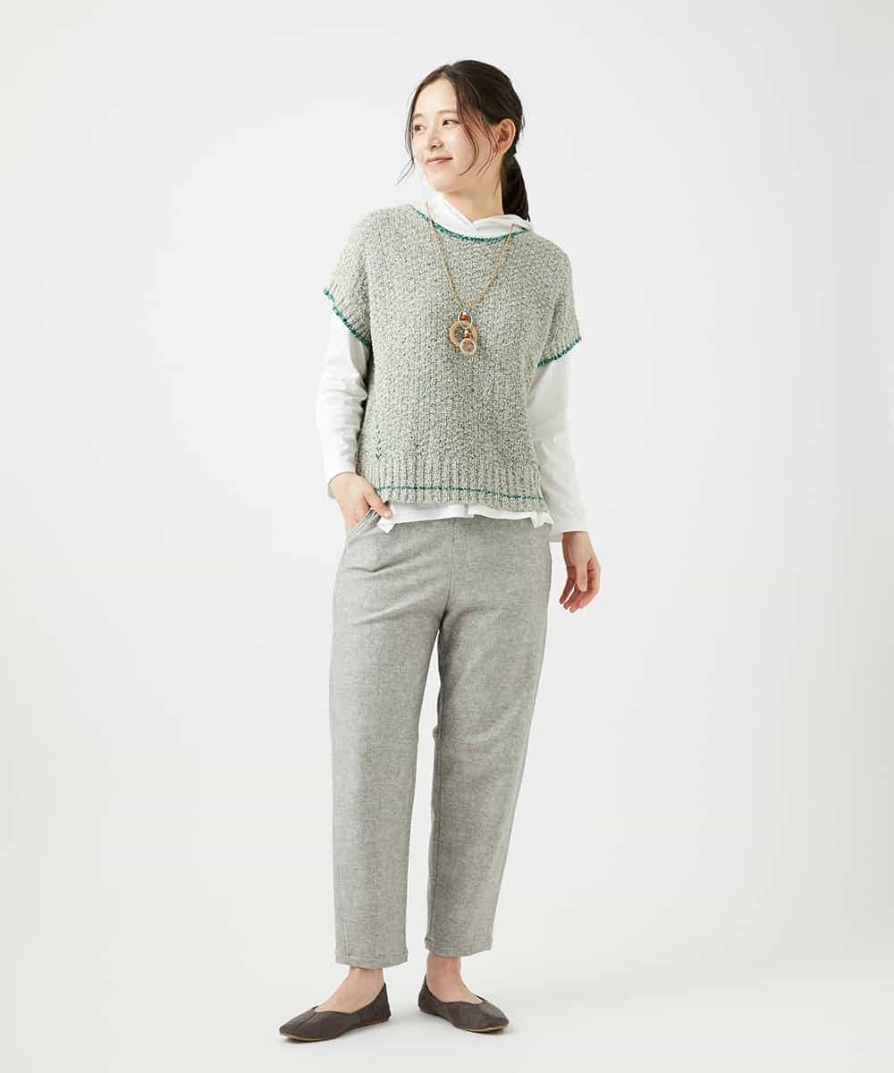 NR2ED01100 GIANNI LO GIUDICE(小さいサイズ)(メゾン ドゥ サンク) リングテープトップネックレス ネイビー