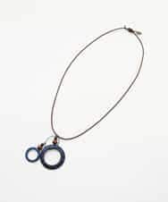 NR2ED01100 GIANNI LO GIUDICE(小さいサイズ)(メゾン ドゥ サンク) リングテープトップネックレス ネイビー