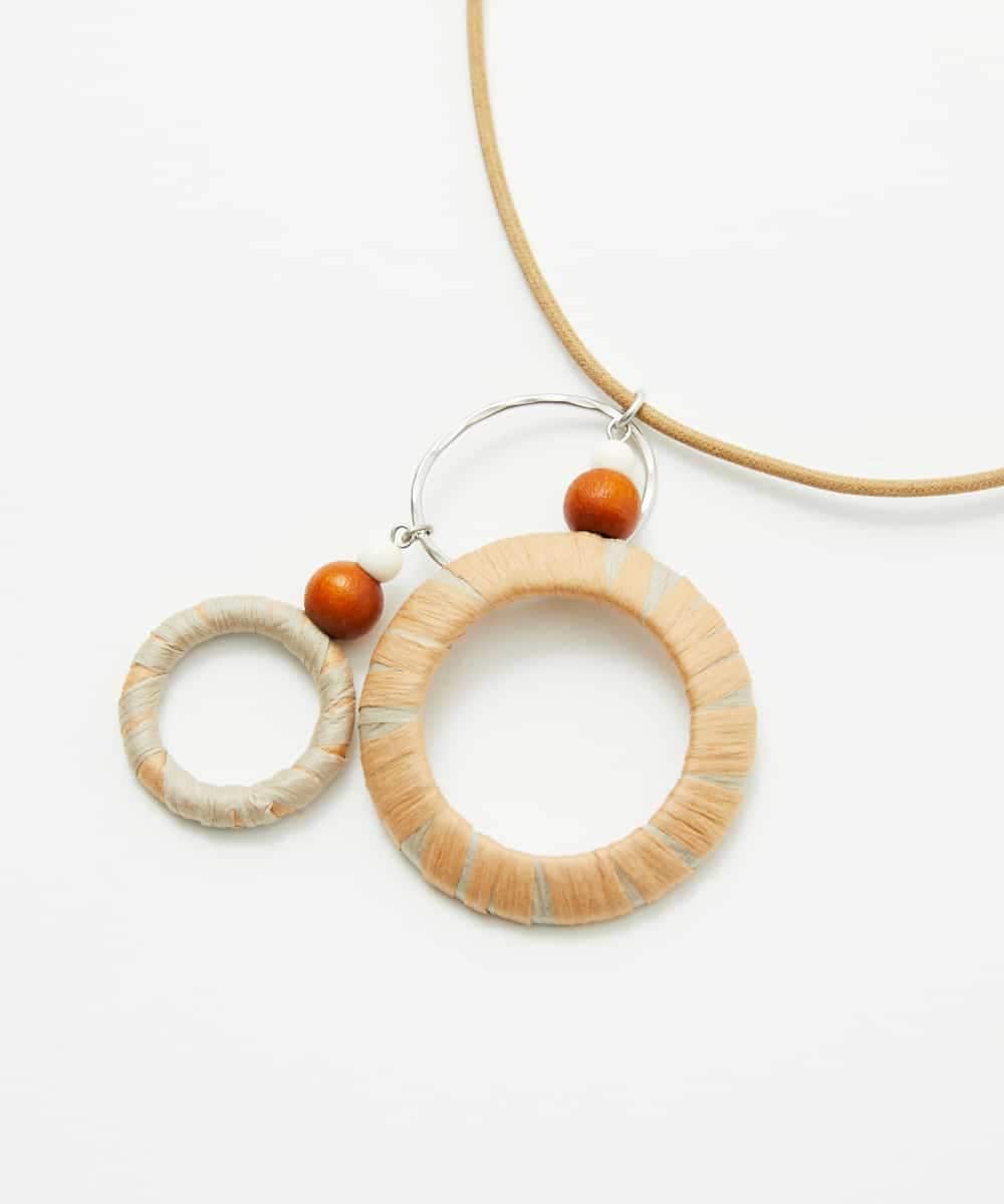 NR2ED01100 GIANNI LO GIUDICE(小さいサイズ)(メゾン ドゥ サンク) リングテープトップネックレス ネイビー