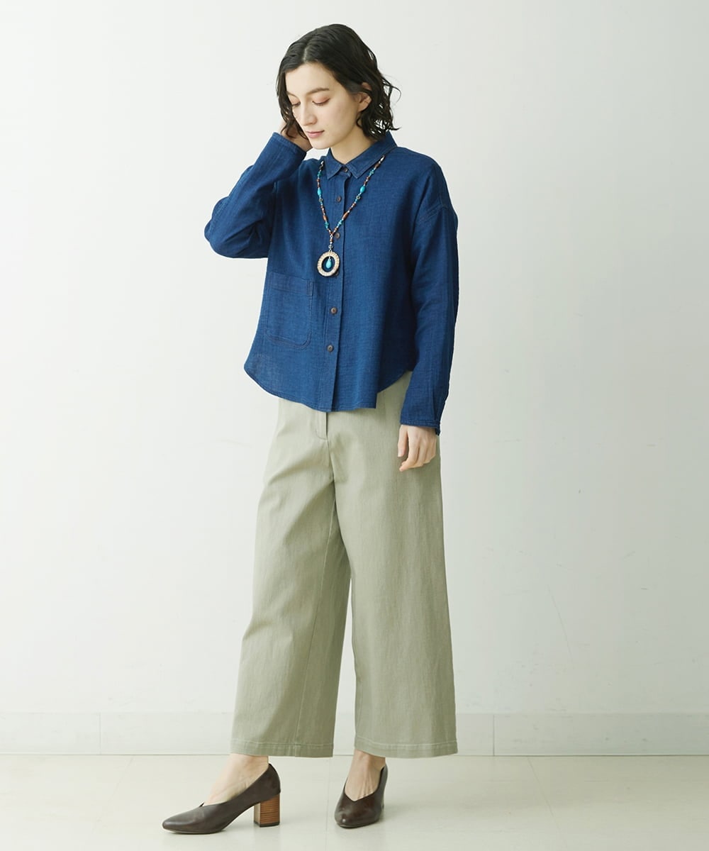 NR2ET02140 GIANNI LO GIUDICE(小さいサイズ)(メゾン ドゥ サンク) ターコイズミックスパーツネックレス ターコイズブルー系
