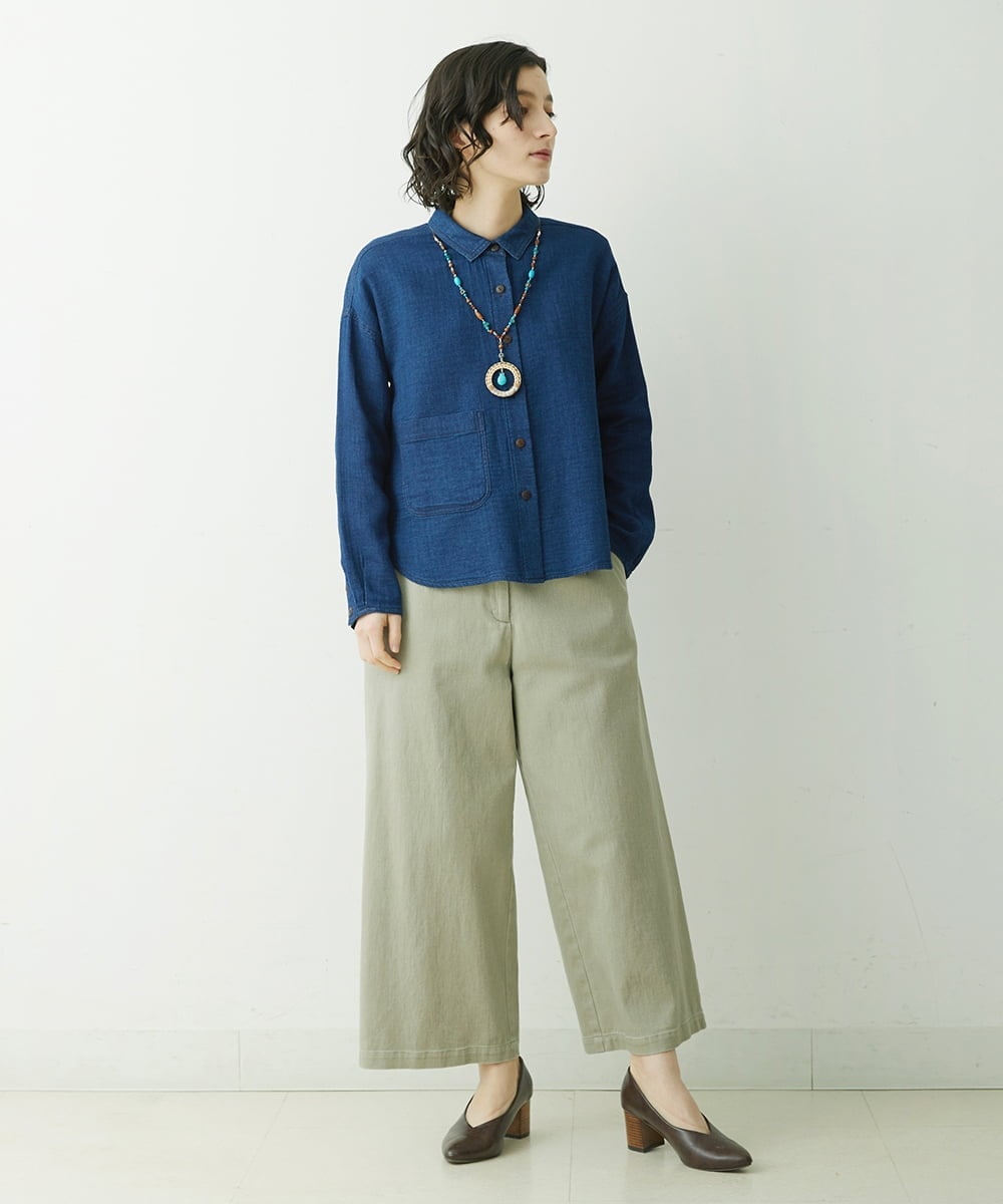 NR2ET02140 GIANNI LO GIUDICE(小さいサイズ)(メゾン ドゥ サンク) ターコイズミックスパーツネックレス ターコイズブルー系