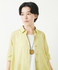 NR2GA23100 GIANNI LO GIUDICE(小さいサイズ)(メゾン ドゥ サンク) [日本製]レジンコーティングネックレス ブラウン系