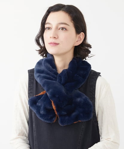 NR3AA05090 GIANNI LO GIUDICE(小さいサイズ) バイカラーファーティペット