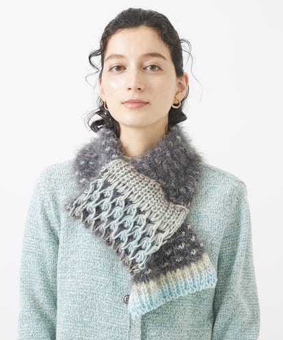 NR3AB07140 GIANNI LO GIUDICE(小さいサイズ) ピーコックマフラー