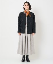 NR3AE13150 GIANNI LO GIUDICE(小さいサイズ)(メゾン ドゥ サンク) ミニキカスクエアストール オレンジ