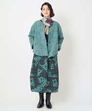 NR3AE15100 GIANNI LO GIUDICE(小さいサイズ)(メゾン ドゥ サンク) カラーブロックストール ブラック