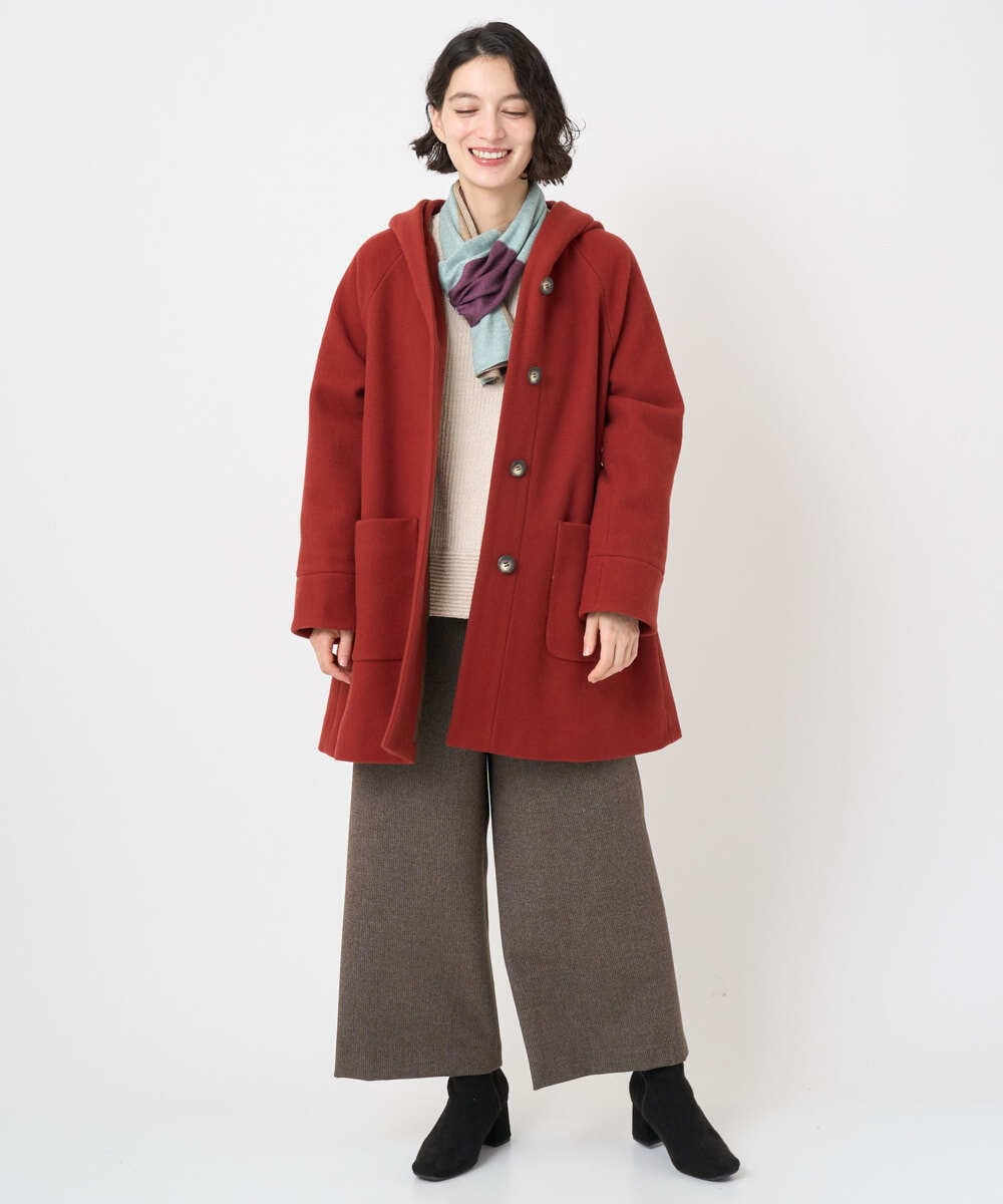 NR3AE15100 GIANNI LO GIUDICE(小さいサイズ)(メゾン ドゥ サンク) カラーブロックストール ブラック