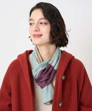 NR3AE15100 GIANNI LO GIUDICE(小さいサイズ)(メゾン ドゥ サンク) カラーブロックストール ブラック