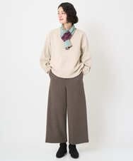 NR3AE15100 GIANNI LO GIUDICE(小さいサイズ)(メゾン ドゥ サンク) カラーブロックストール ブラック