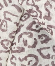 NR3AV04170 GIANNI LO GIUDICE(小さいサイズ)(メゾン ドゥ サンク) レオパードドットストール アイボリー×ブラウン系