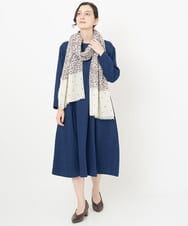 NR3AV04170 GIANNI LO GIUDICE(小さいサイズ)(メゾン ドゥ サンク) レオパードドットストール アイボリー×ブラウン系