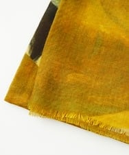 NR3AV06170 GIANNI LO GIUDICE(小さいサイズ)(メゾン ドゥ サンク) ドット油絵調ストール イエロー系
