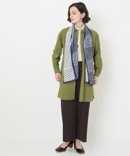 NR3AV11050 GIANNI LO GIUDICE(小さいサイズ)(メゾン ドゥ サンク) ドットバンダナプリントスカーフ ネイビー